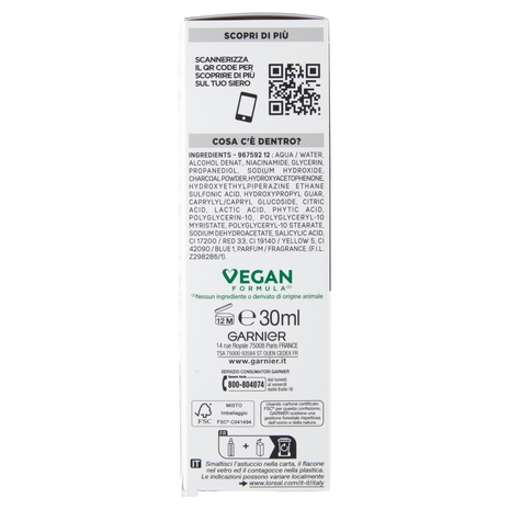 Garnier PureActive, Siero AHA+BHA Anti-Imperfezioni, 30 ml